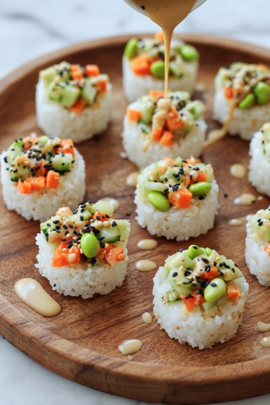 Sushi Cups with Spicy Mayo Recipe