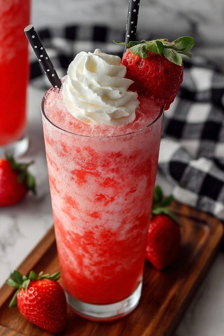 Refreshing Strawberry Soda with Vanilla Cream Recipe