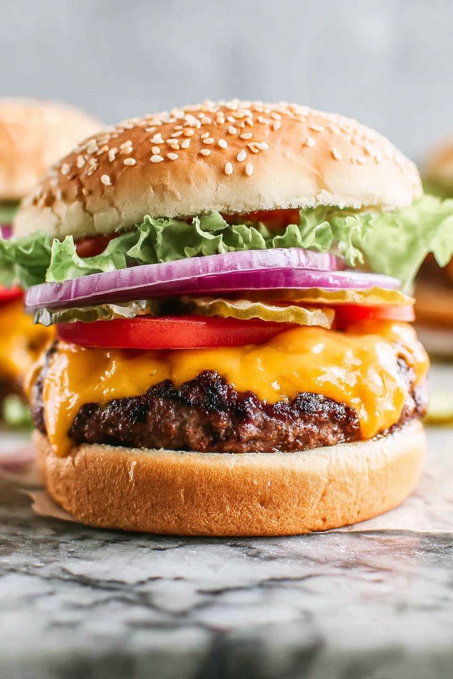 Juicy Grilled Hamburger Recipe