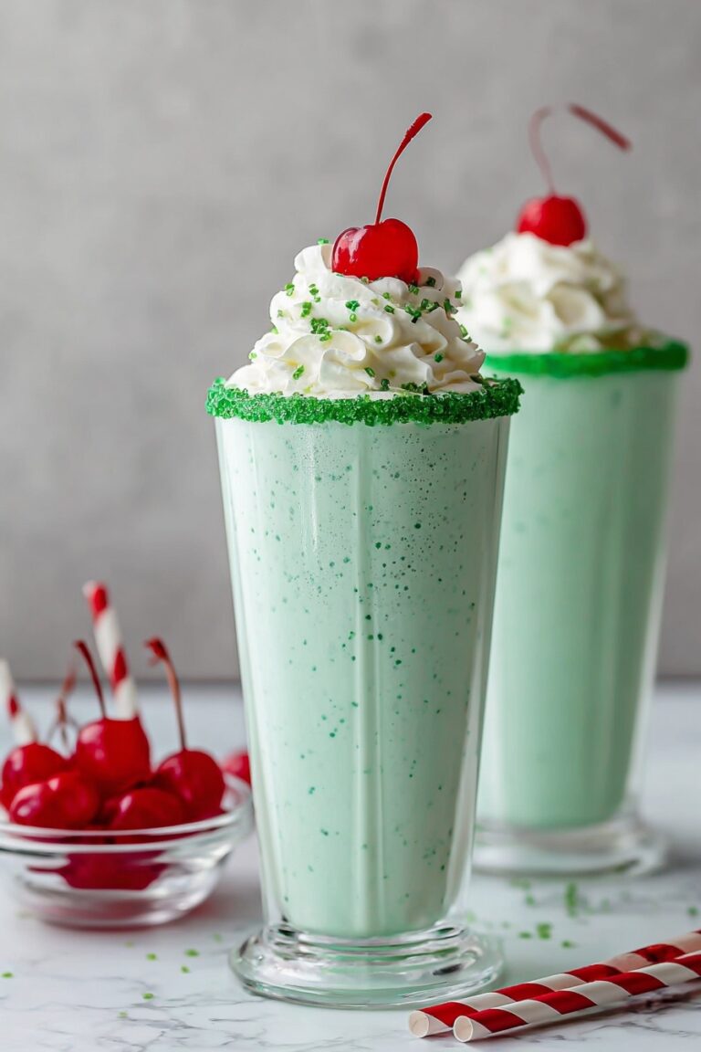 Homemade Shamrock Shake with Peppermint Recipe