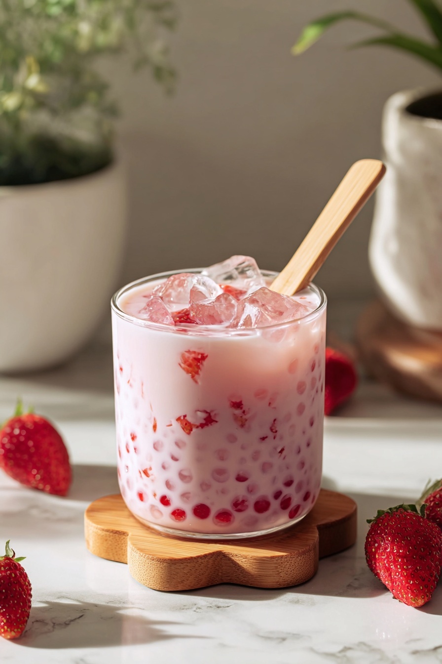 Strawberry Coconut Tapioca Pudding Recipe
