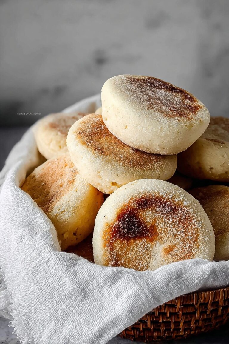 Homemade Sourdough English Muffins Recipe