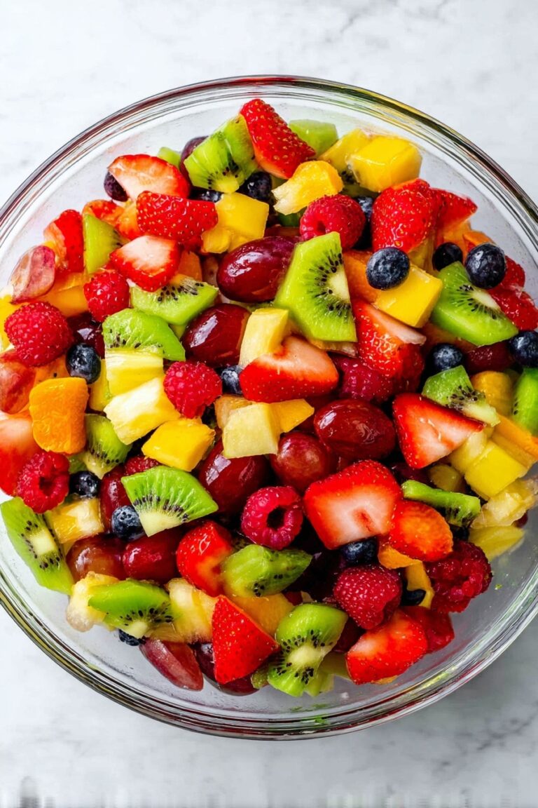 Vibrant Fruit Salad with Lemon Glaze Recipe