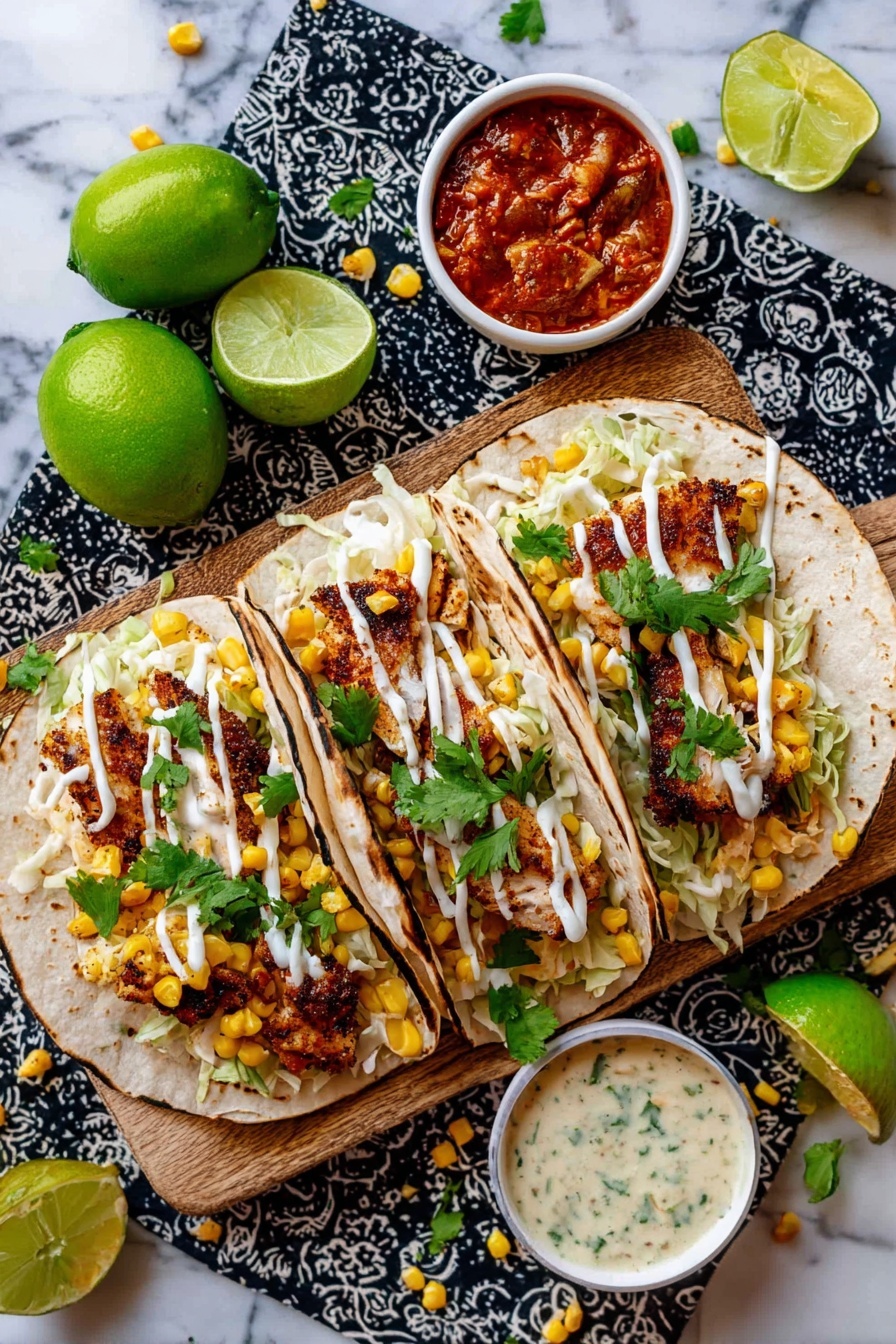 Tilapia Fish Tacos with Chipotle Lime Sauce Recipe